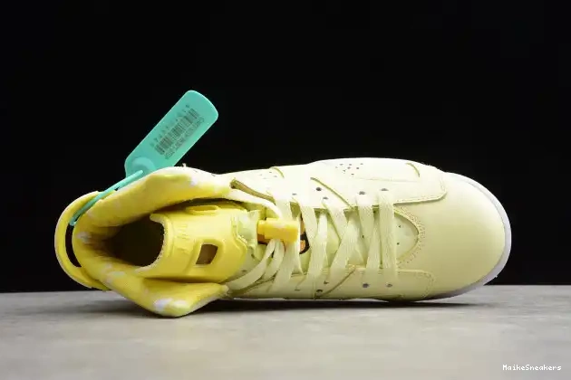 MaikeSneakers Floral (GS) Jordan 6 Yellow 543390-800 Dynamic Retro Air 0426